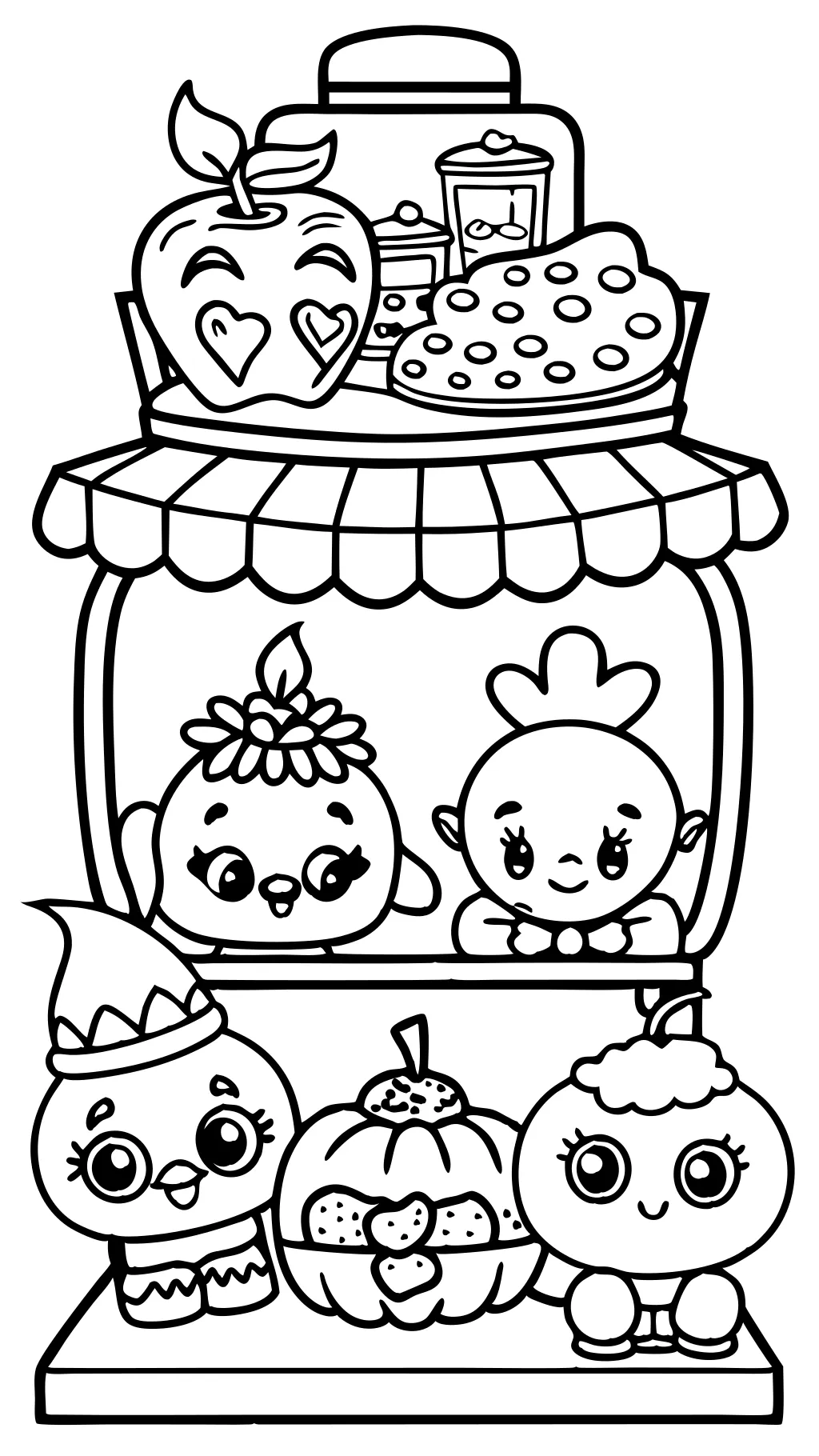 shopkins coloring pages for free